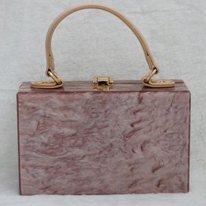 Like Dreams Lucite Top Handle Satchel handbag New